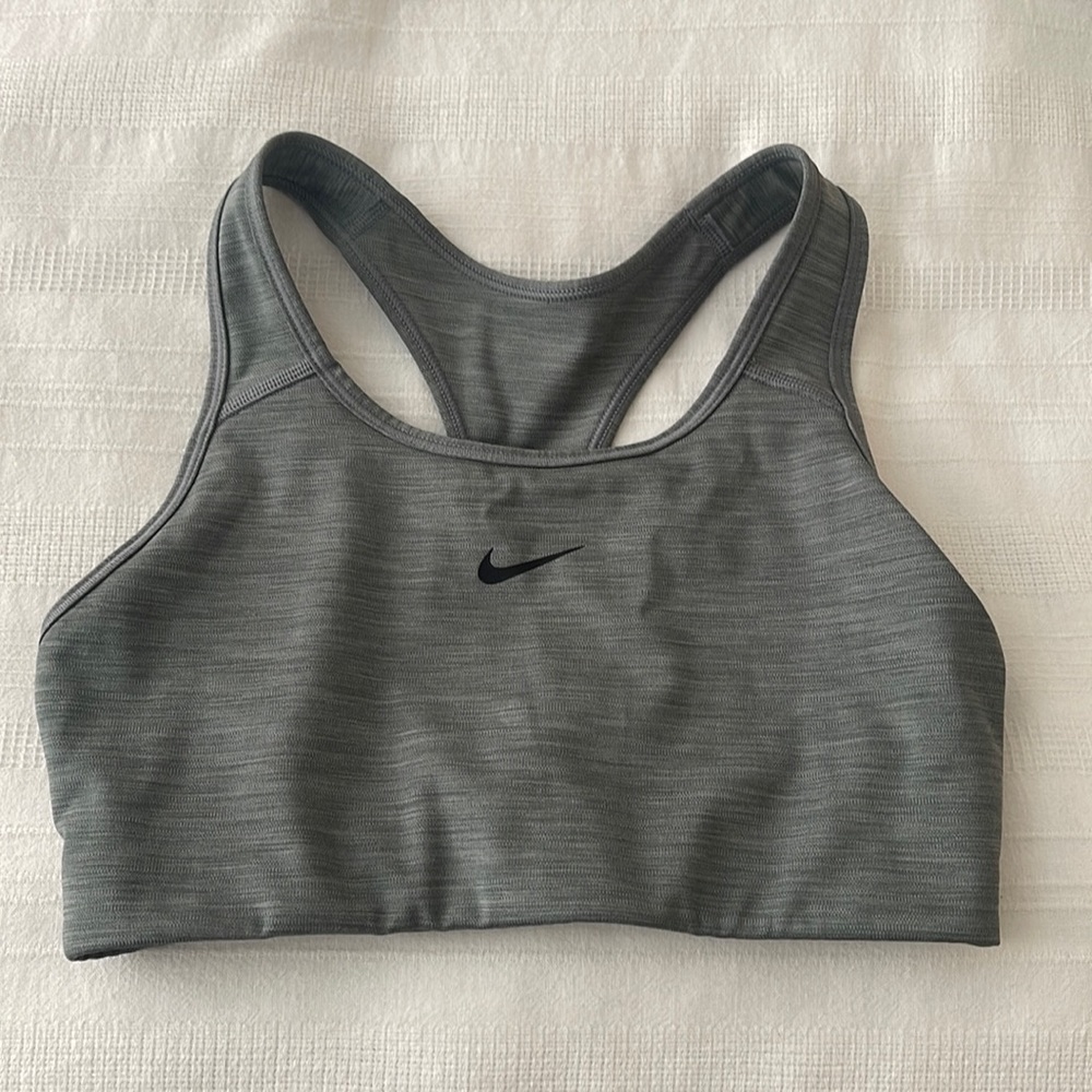 Nike dri-fit grey sports bra